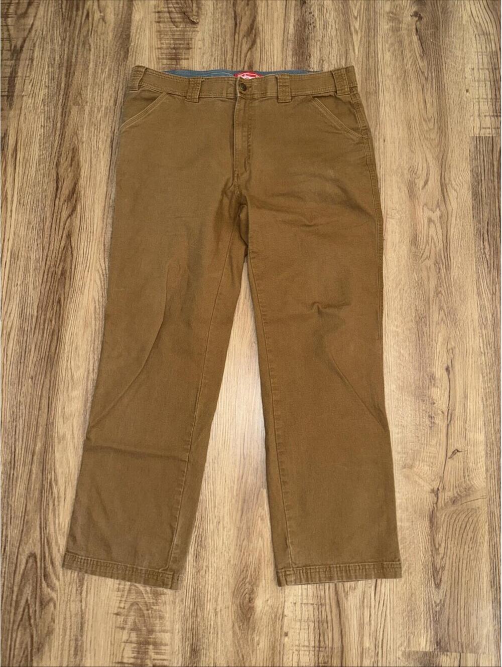 Coleman Durable Canvas  Resistant Utility Pants Dark Khaki
